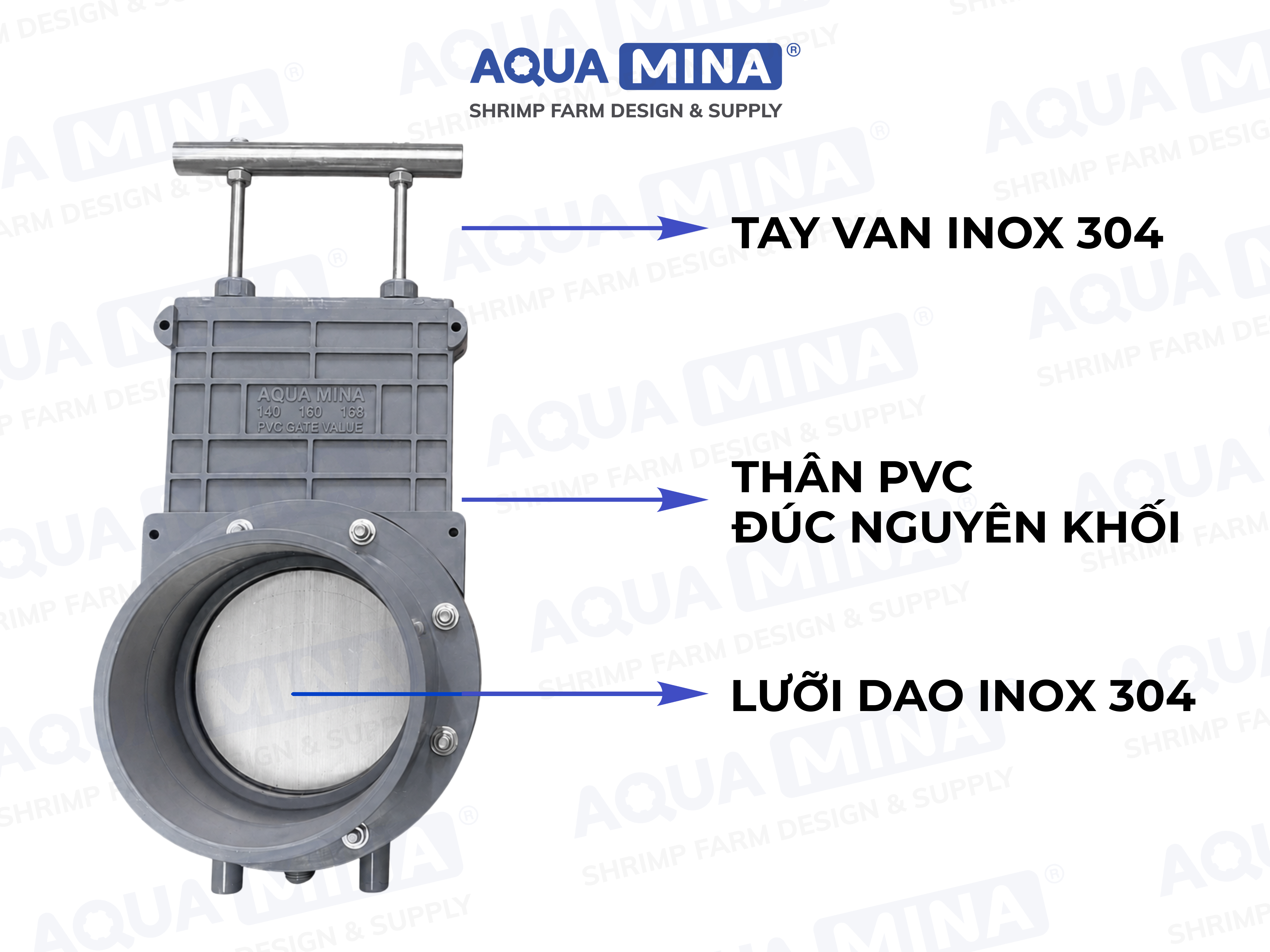 Tổng quan về cấu tạo của Van dao PVC